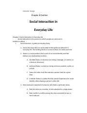 Sociology Chapter Outline Docx Instructor George Chapter