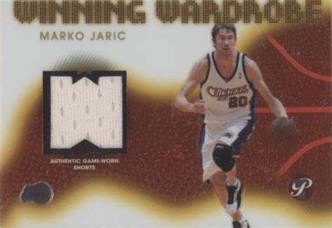 2004 05 Topps Pristine Winning Wardrobe WW MJ Marko Jaric MEM For