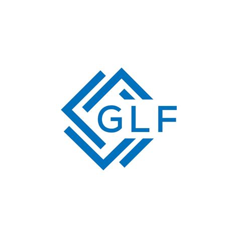 Glf Letter Logo Design On White Background Glf Creative Circle Letter