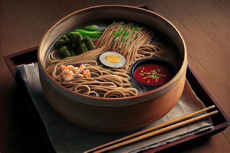 Premium Photo | Healthy japanese soba food