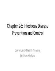 Chp 13 Infectious Disease Ppt Chapter 26 Infectious Disease