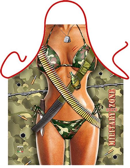 Avental Sexy Mulher Militar