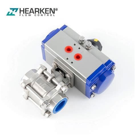 Pneumatic Actuator Ball Valve Pcs Pneumatic Actuated Ball Valve Hearken