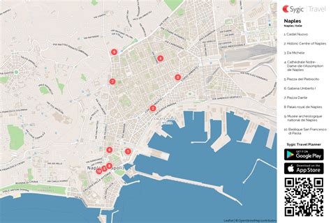 Naples Carte Touristique Imprimable Sygic Travel