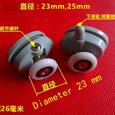 8pcslot Shower Rooms Cabins Pulley Shower Room Roller Runnerswheelspulleys Diameter23mm25mm