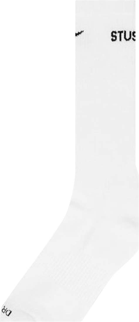 Buy Nike X Stussy Dri Fit Crew Socks White Dh6155 100 Goat