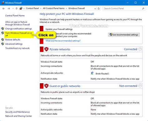 How To Turn On Or Off Microsoft Defender Firewall In Windows Tutorials