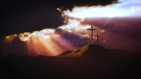 Golgotha Hill Outside Ancient Jerusalem Where Jesus Christ Was