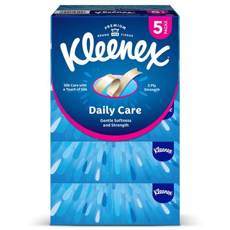 Buy Kleenex Daily Care Facial Tissue 2 Ply 5 Pcs X 130s Online In