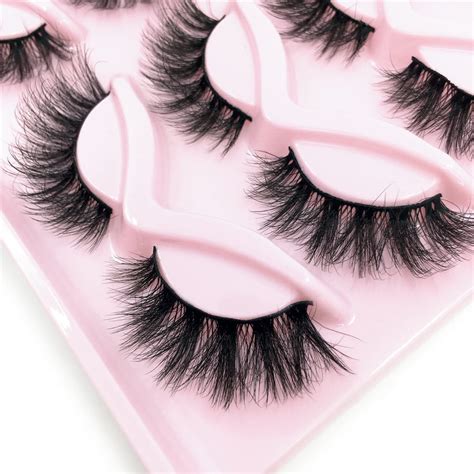 Amazon HBZGTLAD NEW 5 Pairs Fluffy Natural Lashes Makeup Handmade