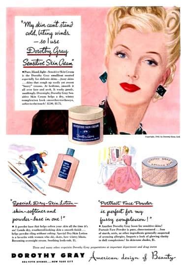 Cosmetics And Skin Dorothy Gray 1930 1945