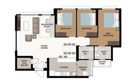 Hdb Flat Types In Singapore Guide To Hdb Flat Size And Floor Plans