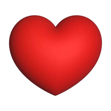 Red Heart 3d Rendering Romantic Symbol Valentine Concept 35264529 Png