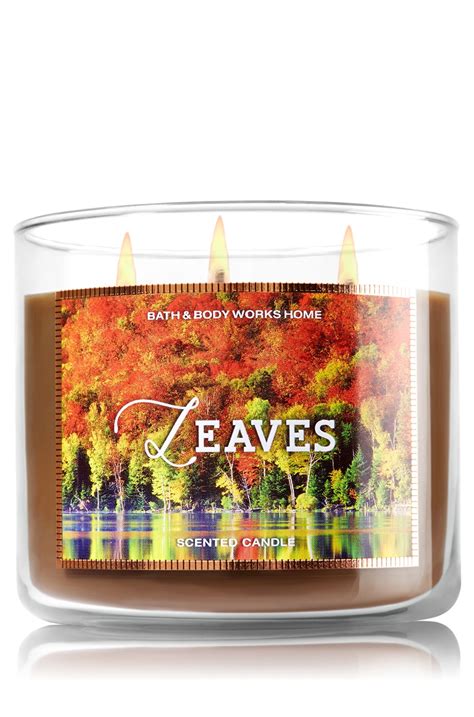 Leaves 3 Wick Candle Home Fragrance 1037181 Bath Body Works Candles Bath And Body Works