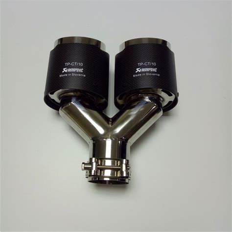 2020 One Piece Outlet 76mm Y Model Akrapovic Carbon Exhausts Dual End