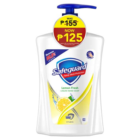 Safeguard Liquid Hand Soap Lemon 450ml Watsons Philippines