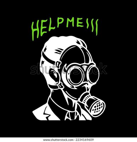 Vector Illustration Man Gas Mask Concept Stock Vector Royalty Free 2234169609 Shutterstock