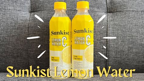 Sunkist Lemon Water Sueger Nikmat YouTube