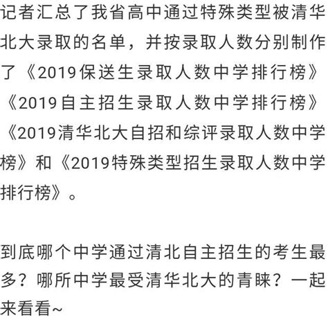 恭喜！福建多名學霸被清華北大提前錄取！來自這些學校 每日頭條