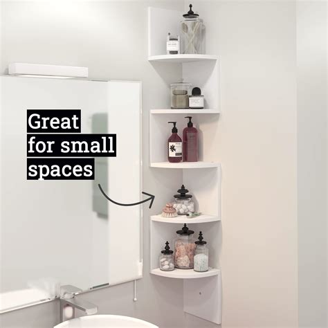 Corner Shelf Greenco Tier Floating Shelves For Wall Easy To