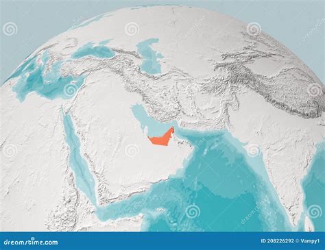 Globe Map Of The Arabian Peninsula Middle East Physical Map United