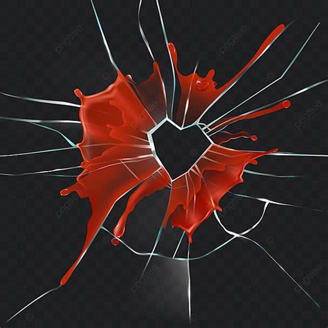 Bloody Heart Vector Design Images Broken Glass Heart Bloody Realistic