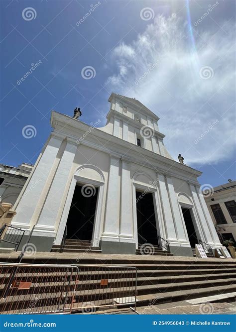 Old San Juan Cathedral Puerto Rico Stock Image Image Of Oldsanjuan