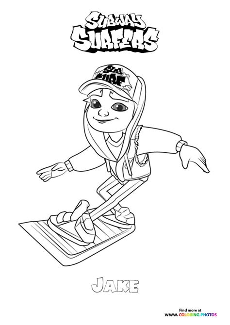 Subway Surfers Coloring Pages For Kids 100 Free Print Or Download