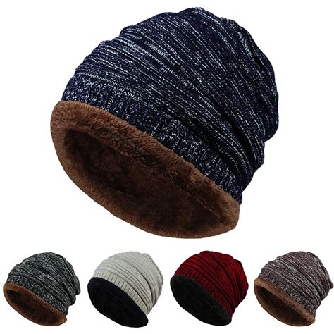 2017 Fashion Bonnet Gorros Caps For Men Women Thick Winter Beanie Men