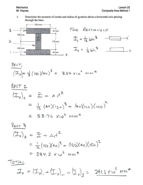 Parallel Axis Theorem