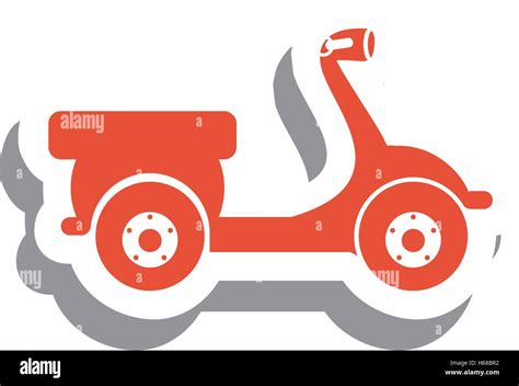 Imagen De Icono Pictograma Moto Scooter Imagen Vector De Stock Alamy