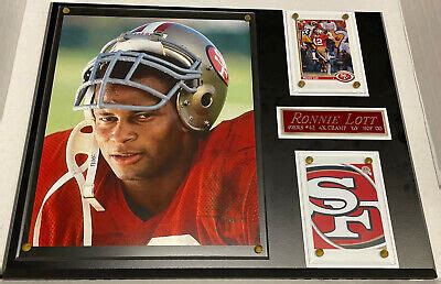 Ronnie Lott Ers Framed X Photo Card X Wall Plaque Decor Man