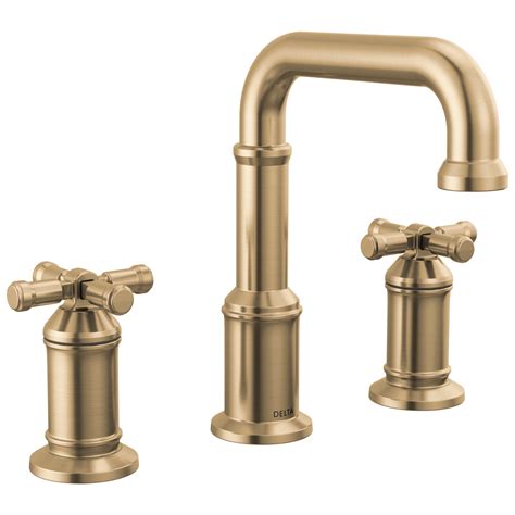 Two Handle Widespread Bathroom Faucet In Lumicoat® Champagne Bronze 3587 Cz Pr Dst Delta Faucet