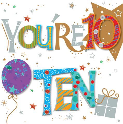 10th Birthday Card Ideas