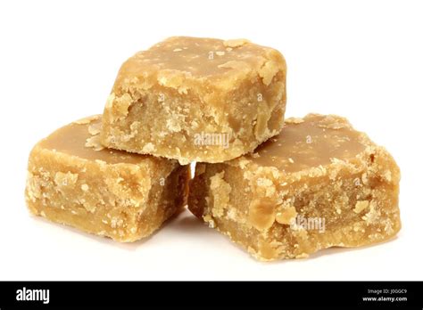 Fudge Isolated On White Background Stock Photo Alamy