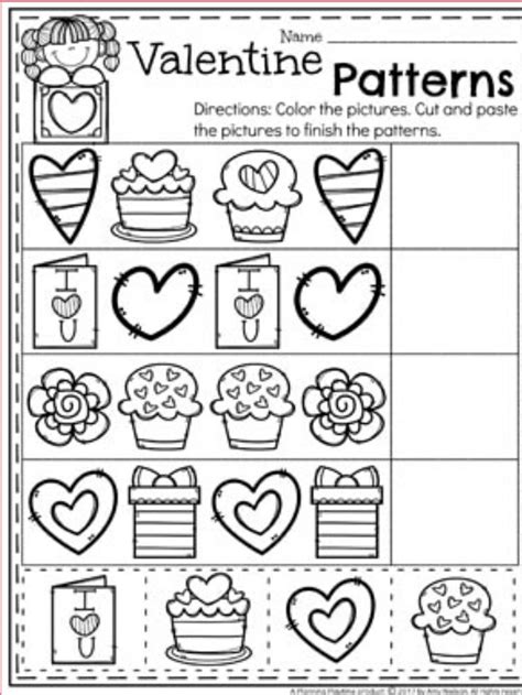 Pinterest Preschool Valentines Worksheets Kindergarten Valentines Valentine Worksheets