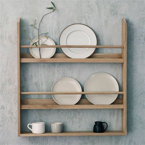 30 Wooden Wall Plate Rack Designs For Small Kitchen 87Designs