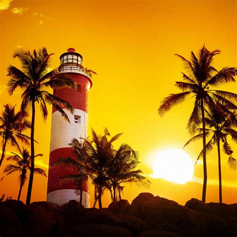 Kovalam Lighthouse Sunset Wall Art | Photography