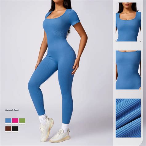 Pasuxi Sexy Custom Logo Seamless Ribbed Stretched Sport Women Yoga