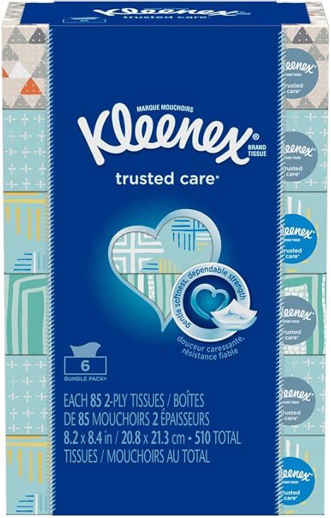 Kleenex Trusted Care Everyday Facial Tissues Flat Box Tissues Per