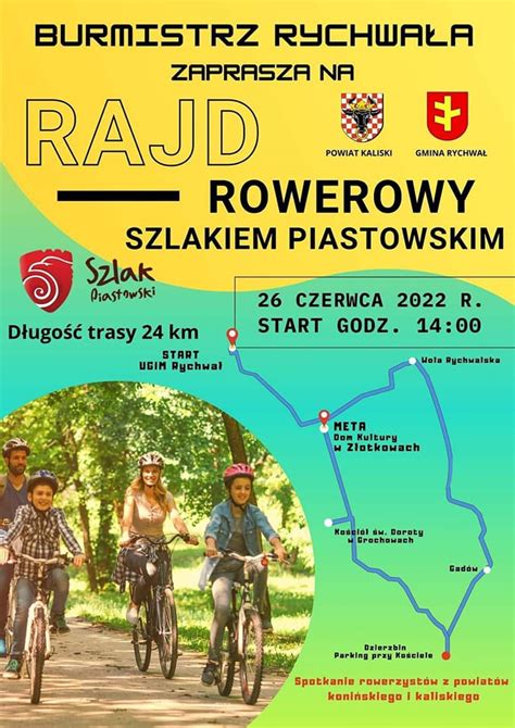 Rajd Rowerowy Szlakiem Piastowskim Rowerowy Rychwa