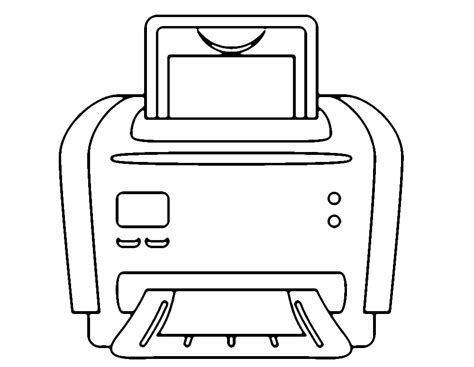 Desenhos De Impressora Simples Para Colorir E Imprimir Colorironline