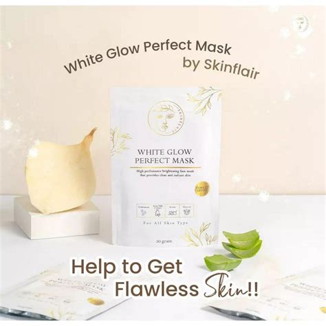 Jual READY SKINFLAIR WHITE GLOW PERFECT MASK POWDER MASKER WHITENING