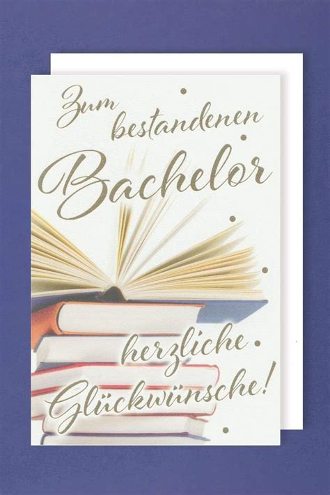 Bachelor Prüfung Grußkarte Karte Bestanden Bücher 16x11cm Amazon de