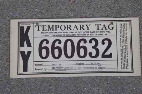 Indiana Temporary License Plate Template