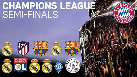 Fc Bayern All Semi Final Matches In The Champions League Youtube