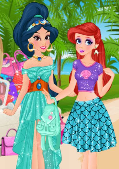 Ariel And Jasmine Ready For Summer by Glittertiara on DeviantArt