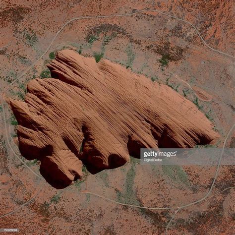 This Is A Satellite Image Of Uluru Also Known As Ayers Rock