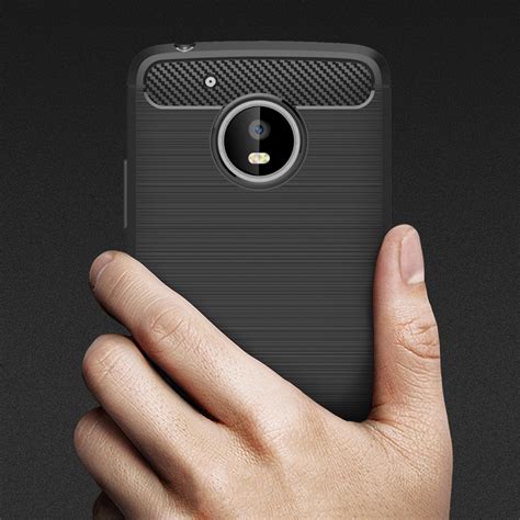 Flexi Slim Carbon Fibre Case For Motorola Moto G Black