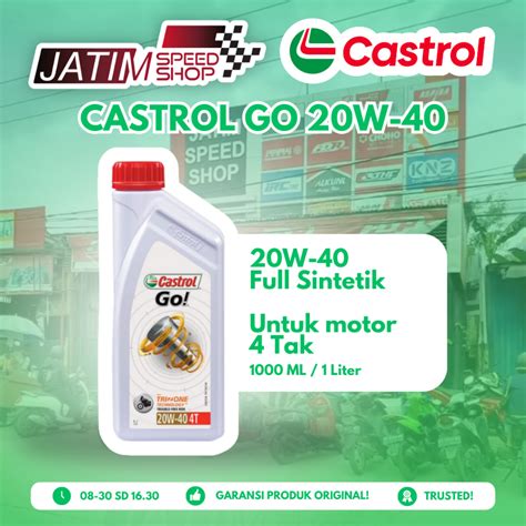 Jual Oli Castrol Go W Untuk Motor Tak Ml Lt Shopee Indonesia